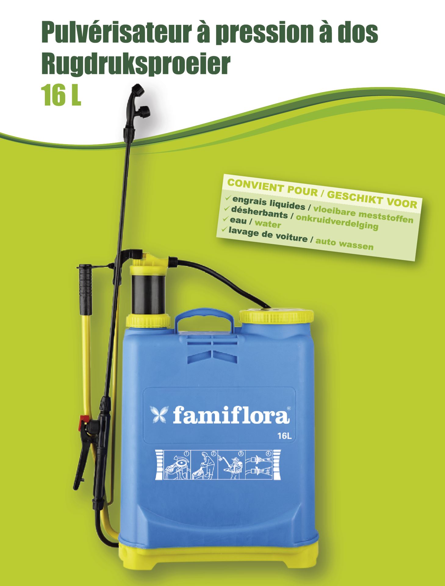 Famiflora rugdruksproeier 16L afbeelding