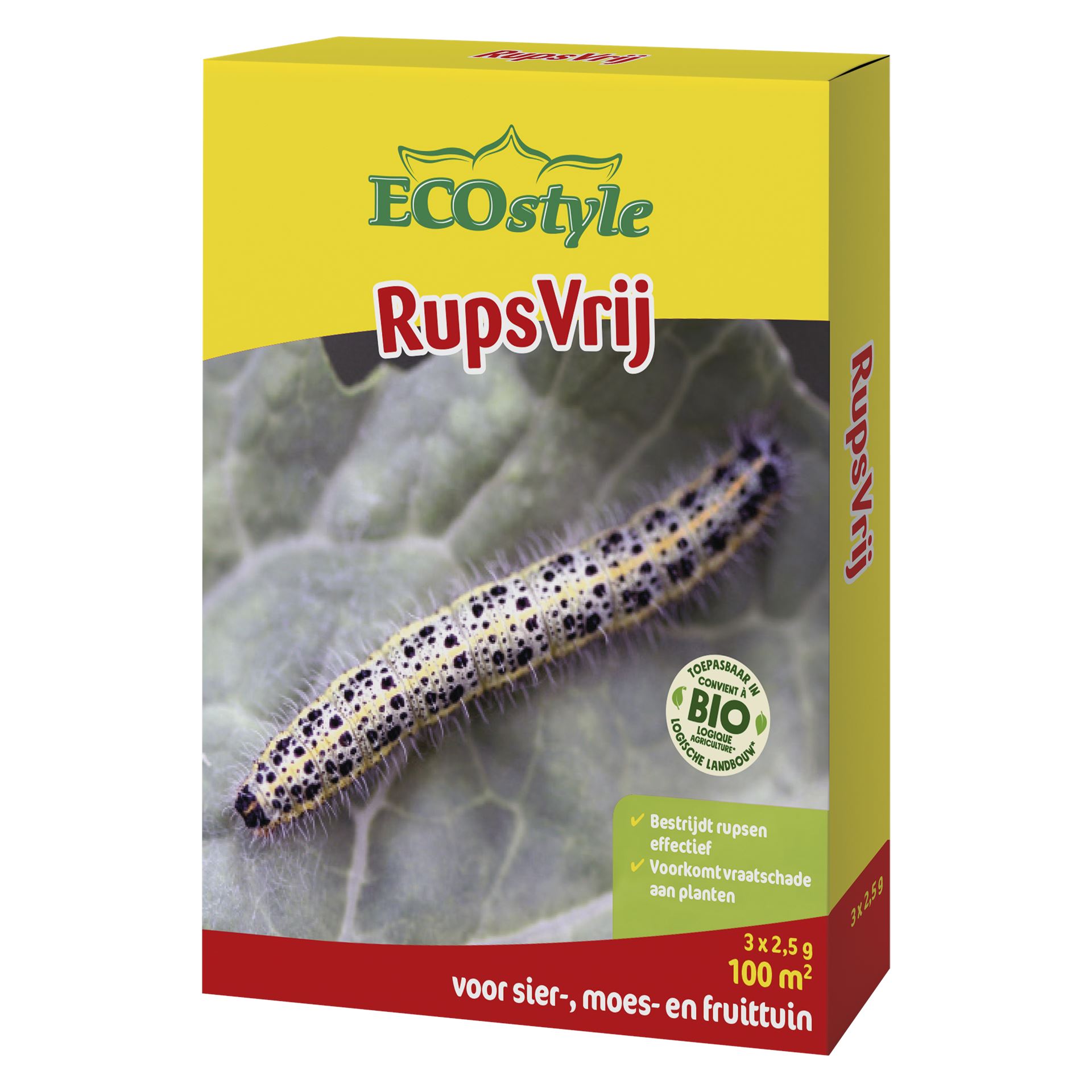 Ecostyle RupsVrij - 3x2,5g - spuitvloeistof - tegen rupsen afbeelding