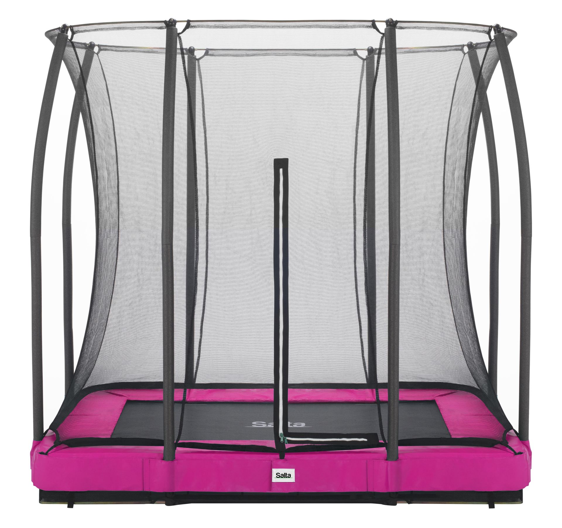 Salta trampoline Comfort Edition Ground - 214 x 153 cm - Rechthoekig - Roze afbeelding