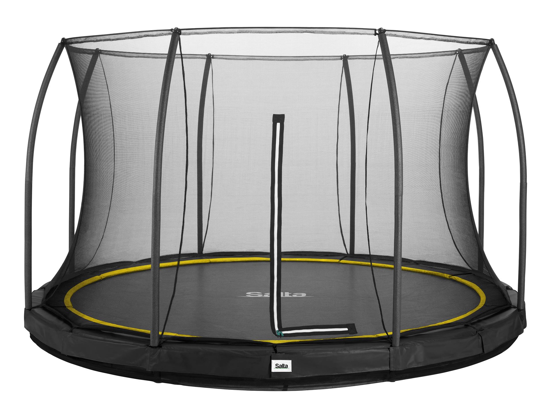 Salta trampoline Comfort Edition Ground - Diameter 396 cm - Rond - Zwart