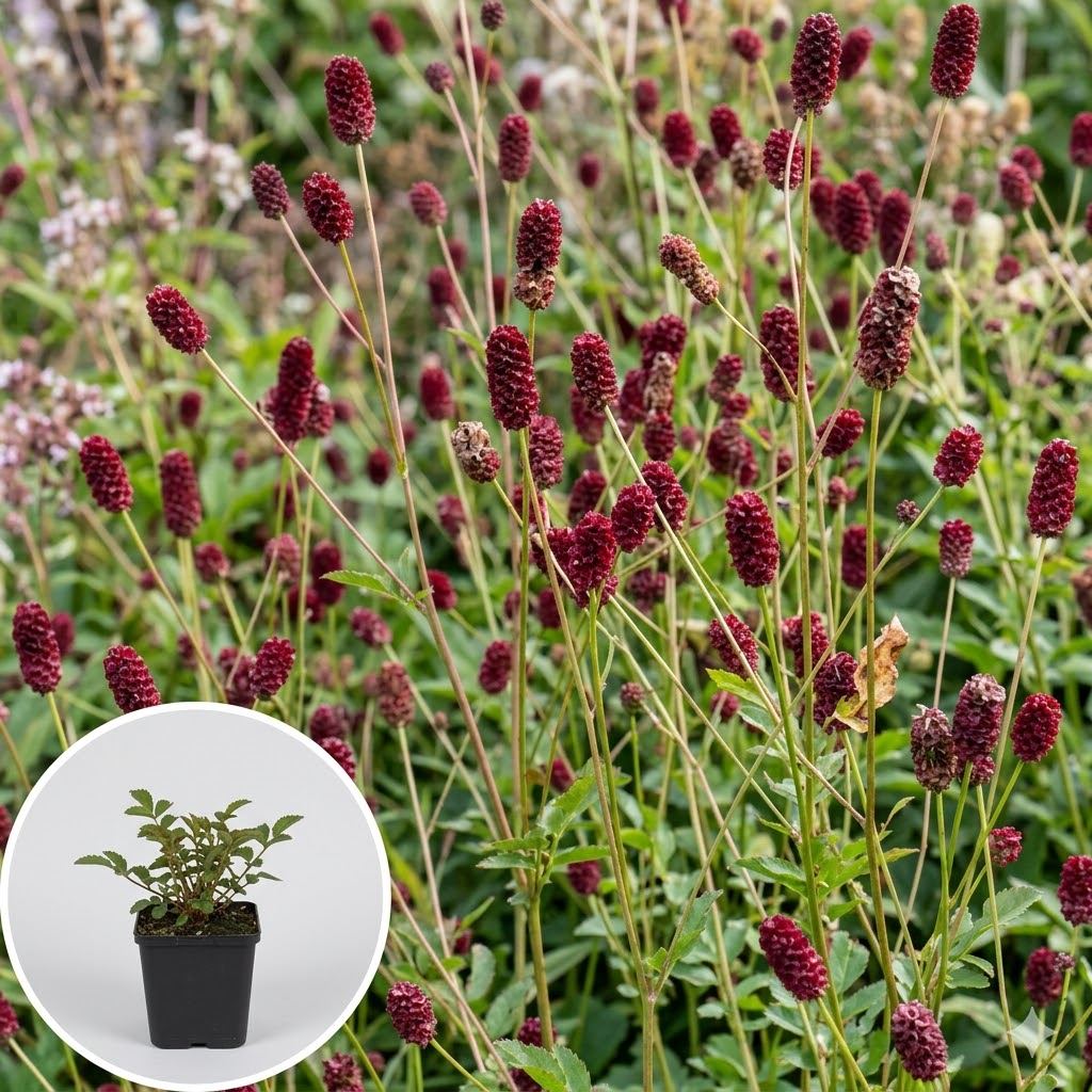 Sanguisorba officinalis 'Red Thunder' - pot 9x9 cm -