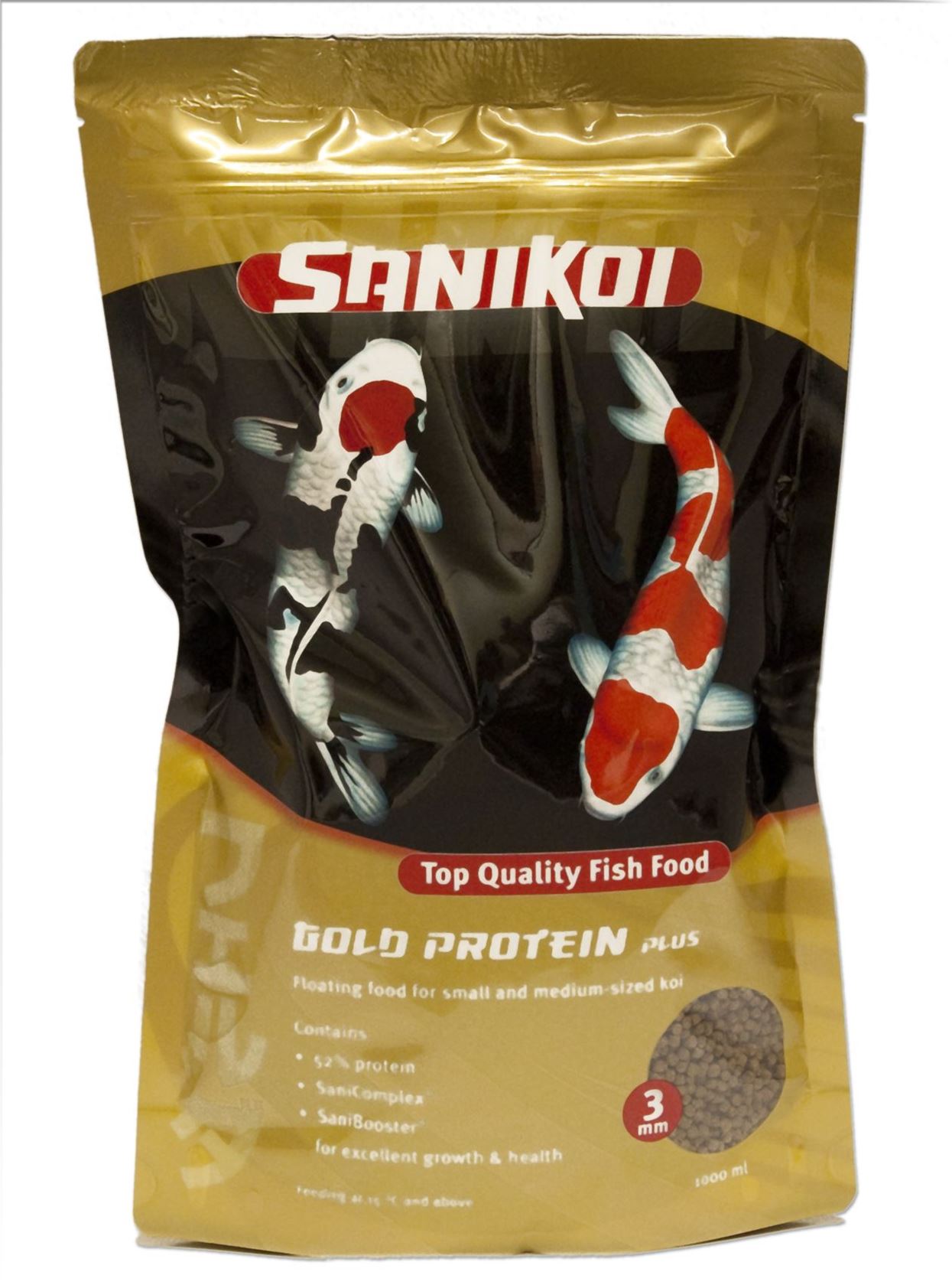 SaniKoi Gold Protein Plus 3 mm 1 l - met 52% eiwit voor excellente groei en gezondheid afbeelding