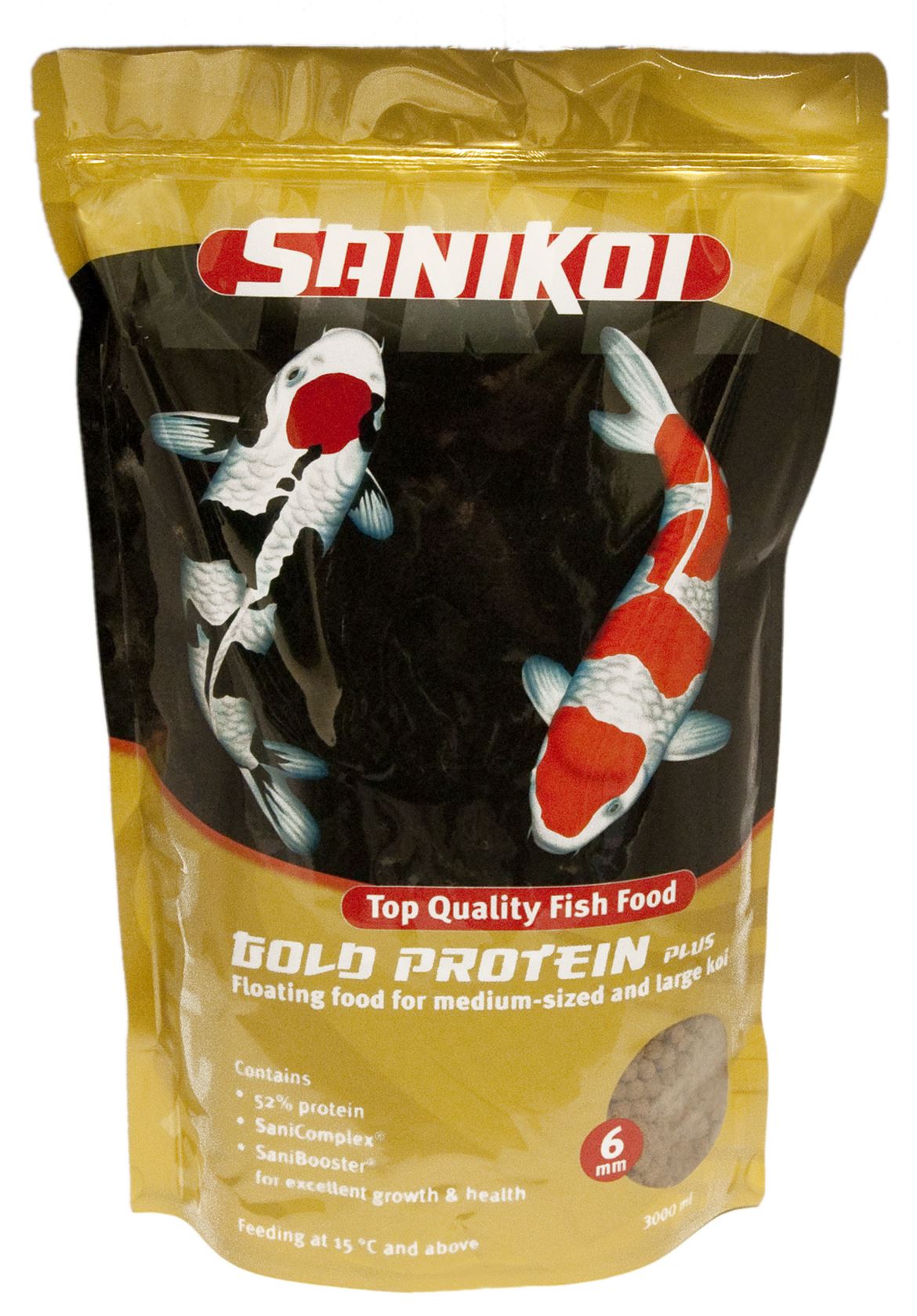 SaniKoi Gold Protein Plus 6mm 3 l - met 52% eiwit voor excellente groei en gezondheid afbeelding