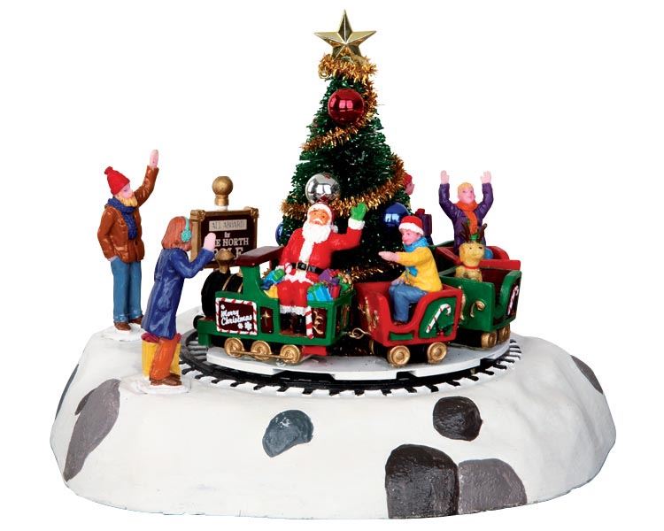 Lemax -'Santa's Kiddie Train'- Attractie met animatie - Exclusief adapter afbeelding