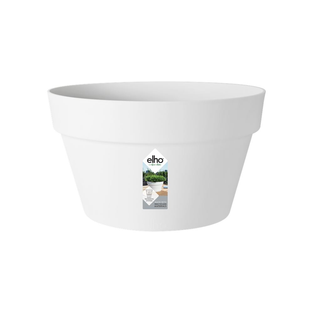 elho Loft Urban Schaal 35 - Wit (Wit) -Ø 35 x H 20 cm - Ideaal voor buiten - 100% gerecycled afbeelding