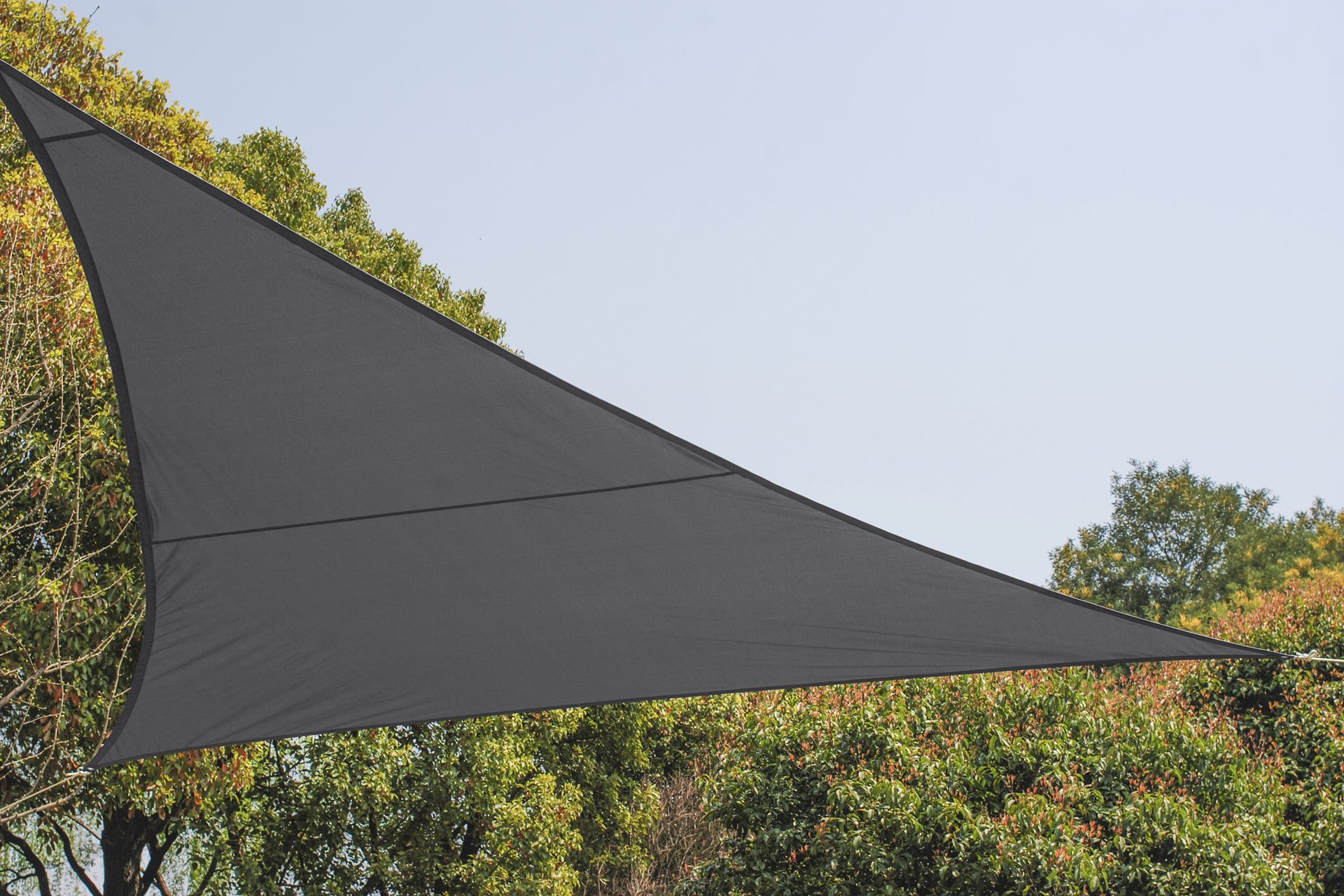 Practo Garden schaduwdoek - pe - driehoek - 360 op 360 op 360 cm - donkergrijs afbeelding