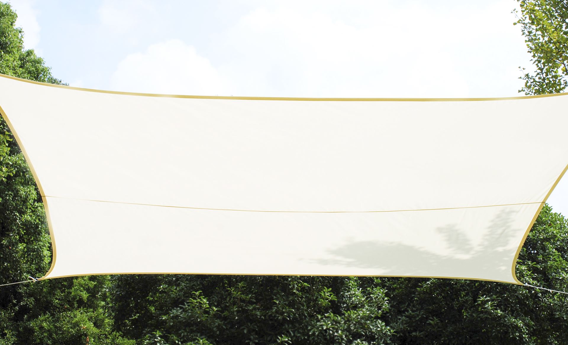Practo Garden schaduwdoek - polyester - vierkant - 360 op 360 cm - crème afbeelding