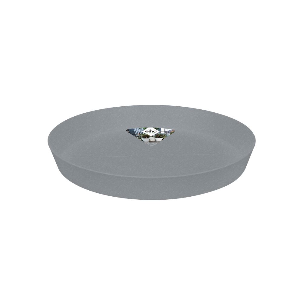 elho Loft Urban Schotel Rond 34 - Living concrete (Grijs) -Ø 34 x H 5 cm - Ideaal voor buitenpotten - 100% gerecycled afbeelding