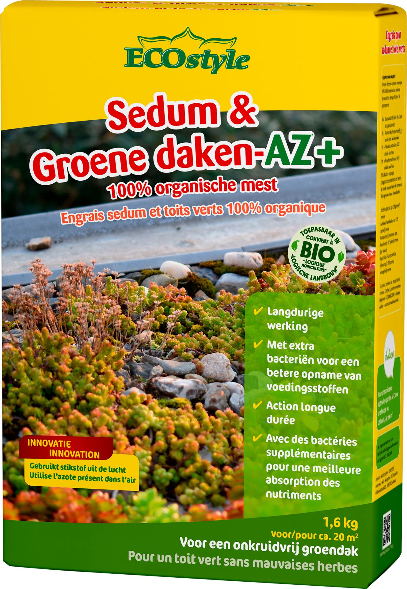 Ecostyle Sedum&Groene daken-AZ 1,6 kg afbeelding