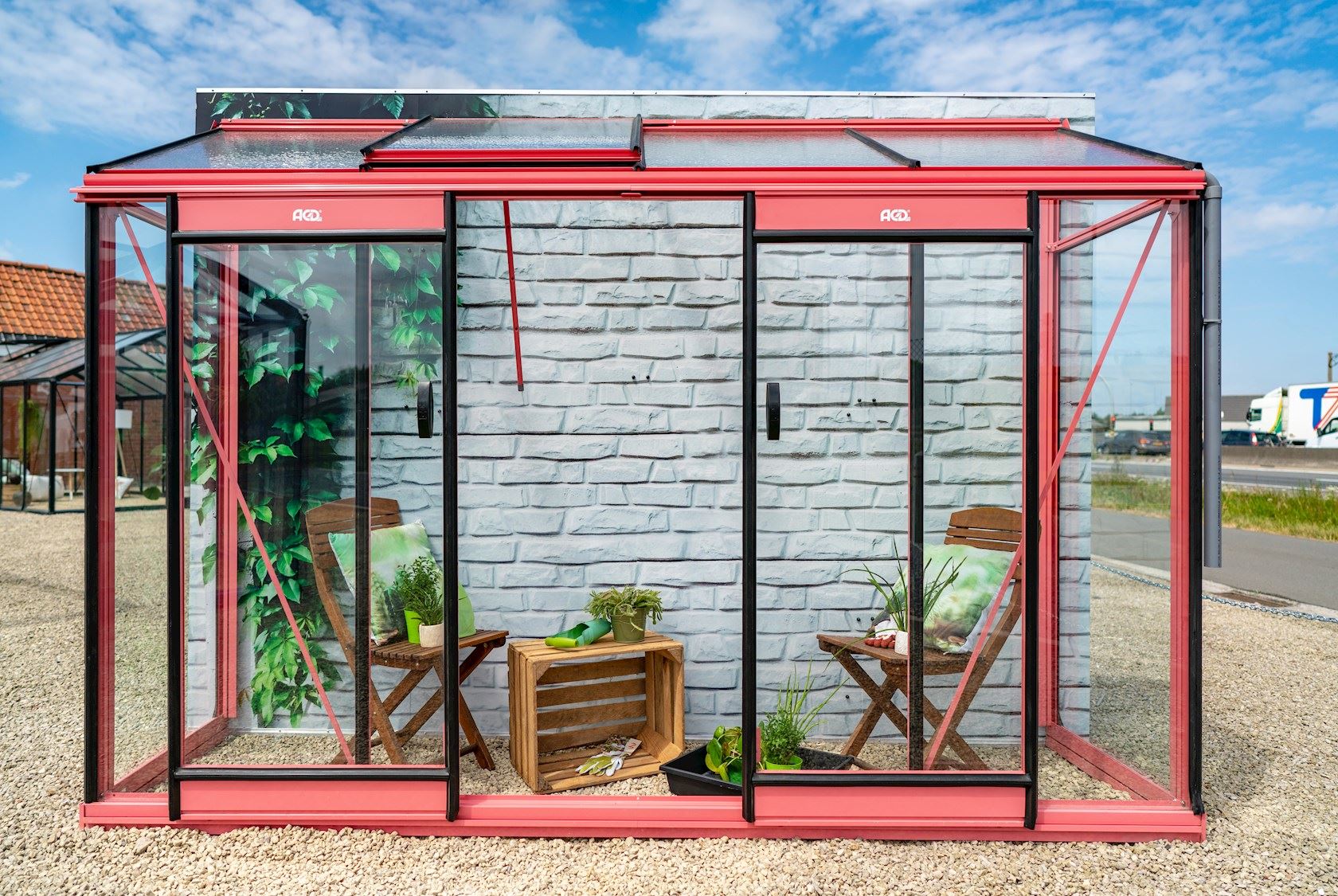 ACD Miccolo Prestige M04 muurserre - 0,82 x 2,98m - Aluminium afbeelding