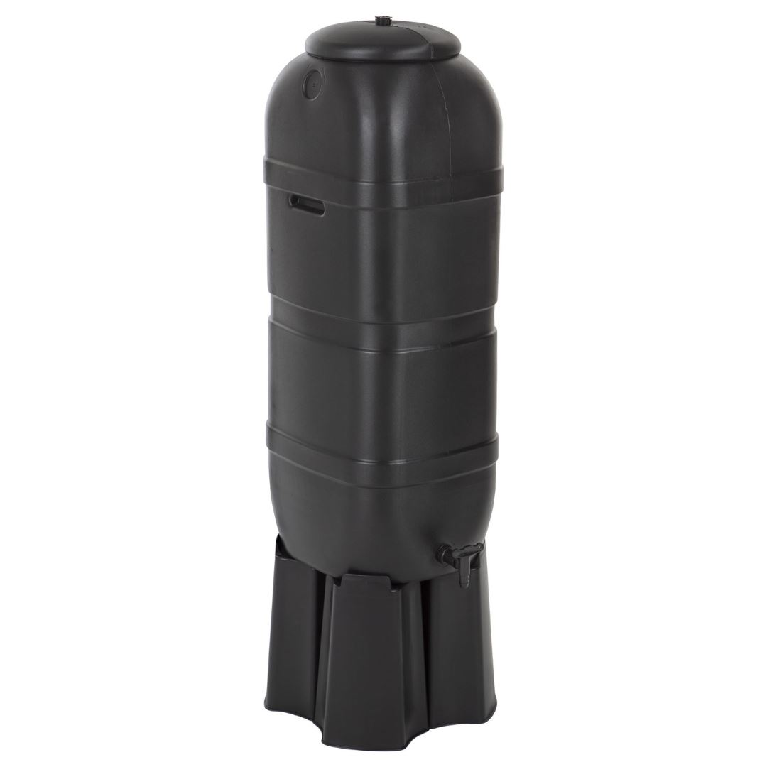 Practo Garden Classic regenton 100 liter - Classic zwart - Inclusief accessoires afbeelding