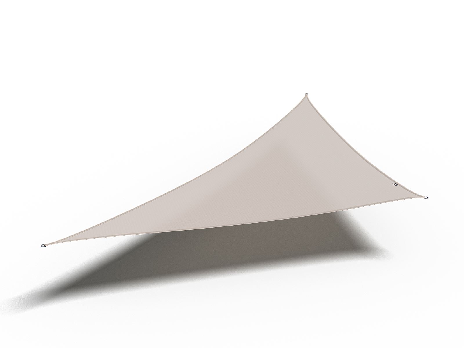 Platinum schaduwdoek Coolfit - driehoek - 500 op 500 op 710 cm - greige (grijs/beige) afbeelding