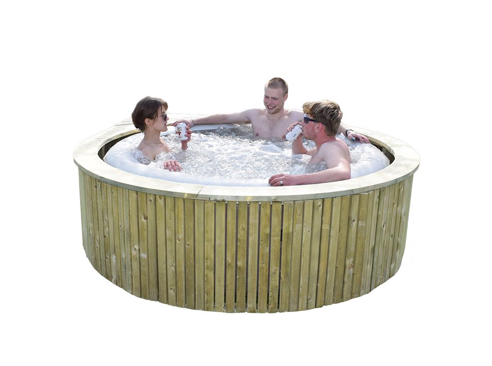 Simtub 4 - houten omkadering voor je hottub met diameter 196cm afbeelding