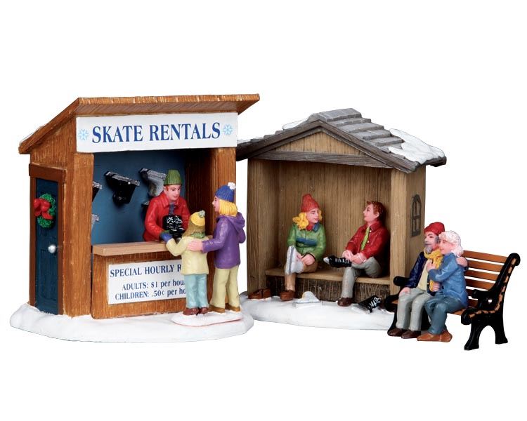 Lemax - 'Skate Rentals, Set Of 3' - Tafelstuk