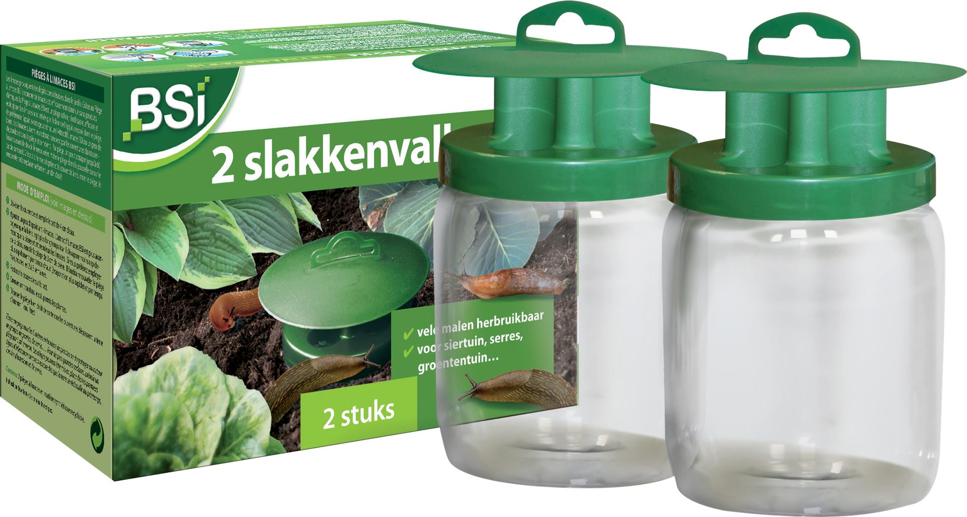 BSI Herbruikbare slakkenvallen - Set van 2 stuks afbeelding
