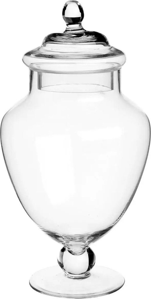 Transparante Glasbonbonnière met Voet 2,1L afbeelding