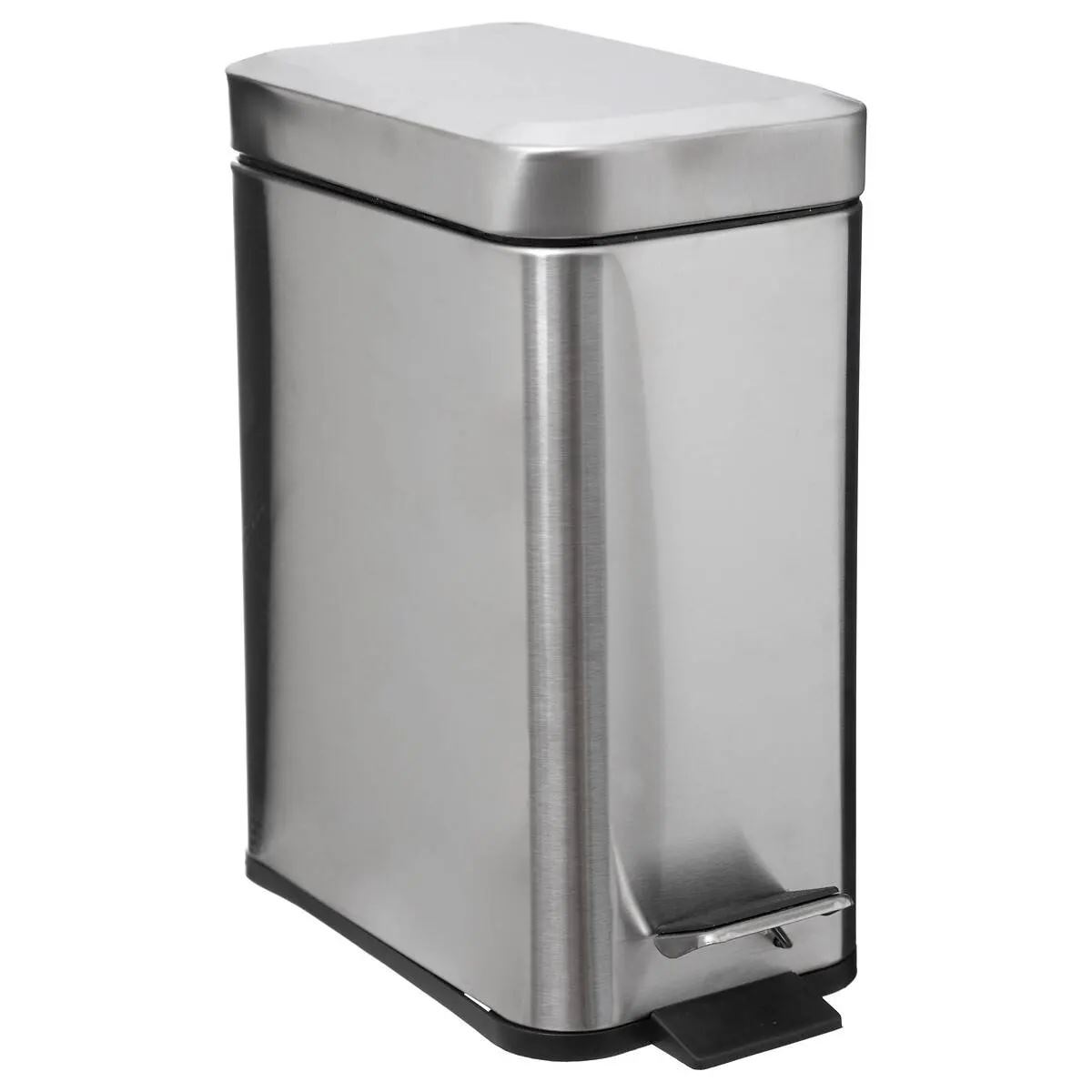 5Five Prullenbak/Pedaalemmer 5L - RVS Zilver - Voor Badkamer&Toilet afbeelding