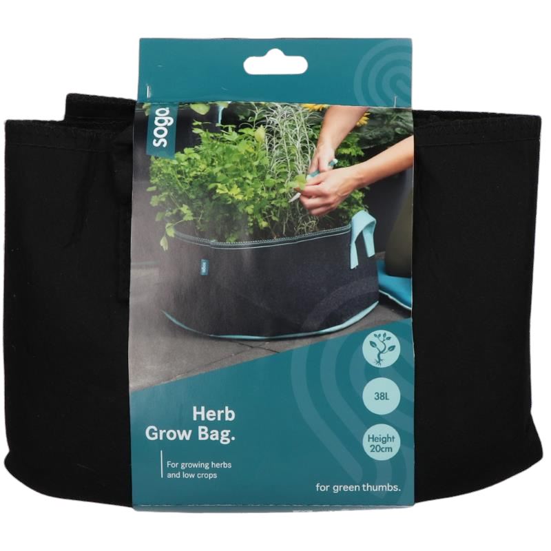 SOGO plantenzak voor groenten en kruiden - 38 liter -Ø50 x H: 20 cm afbeelding