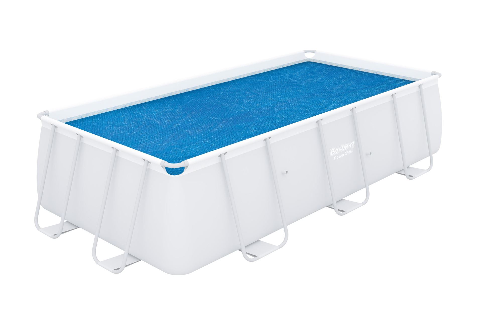 Bestway drijvende solar cover/afdekzeil - rechthoek - L380 x B180 cm afbeelding