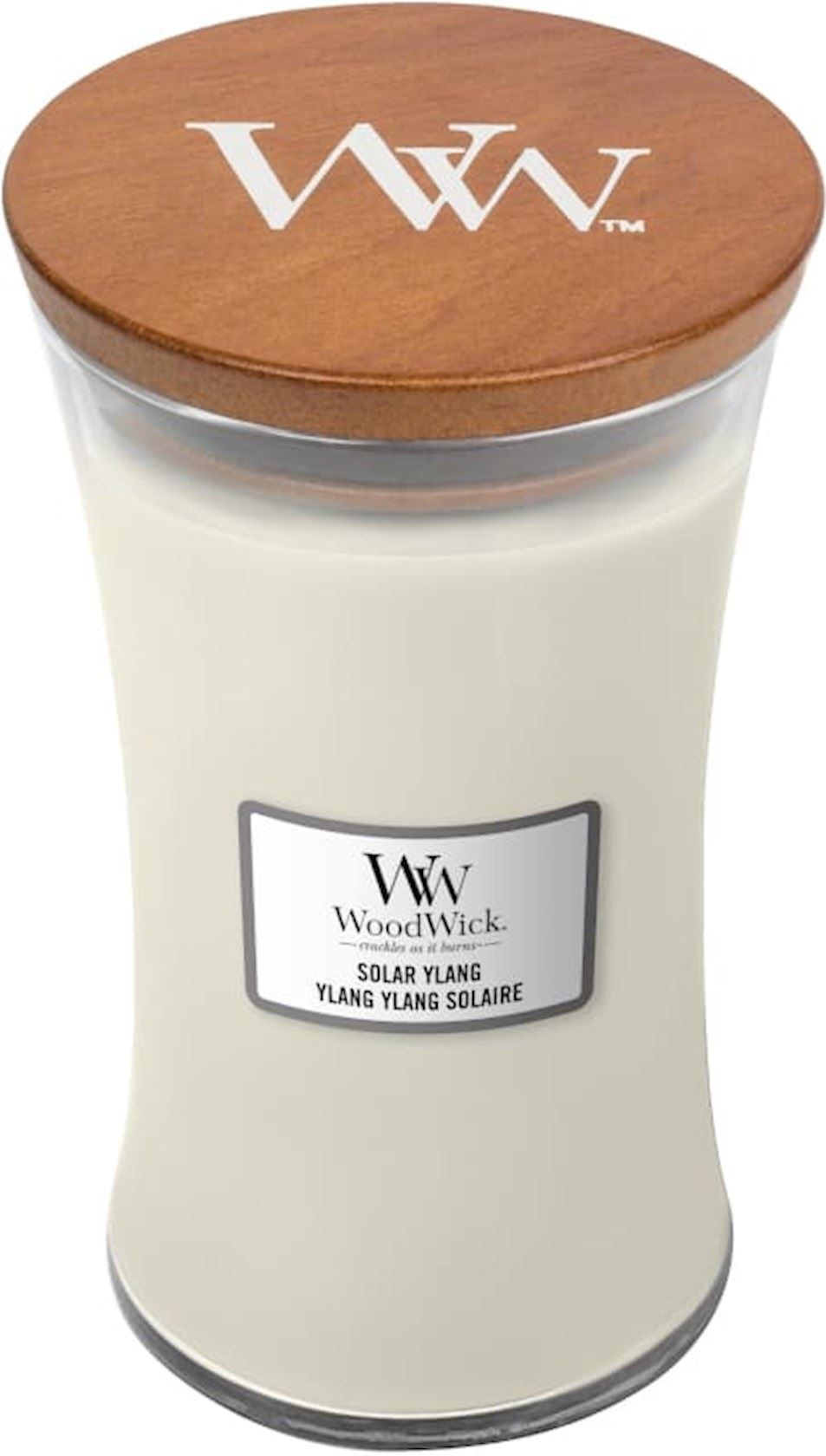 WoodWick geurkaars - Large Hourglass - Solar Ylang afbeelding