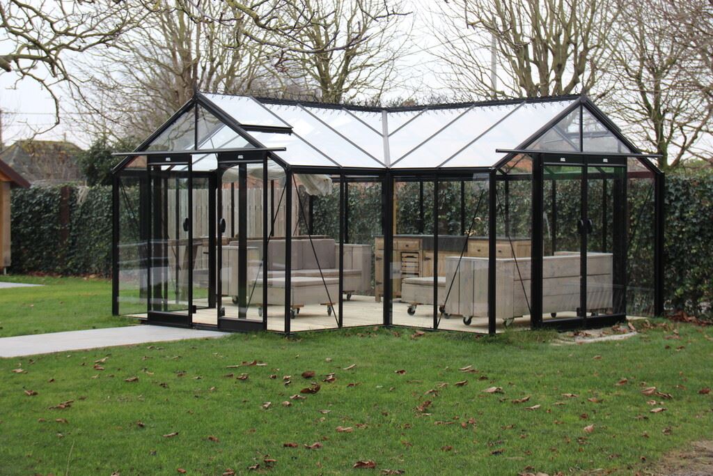 ACD tuinkamer Sophie - 4,51 x 5,93m - Blackline afbeelding