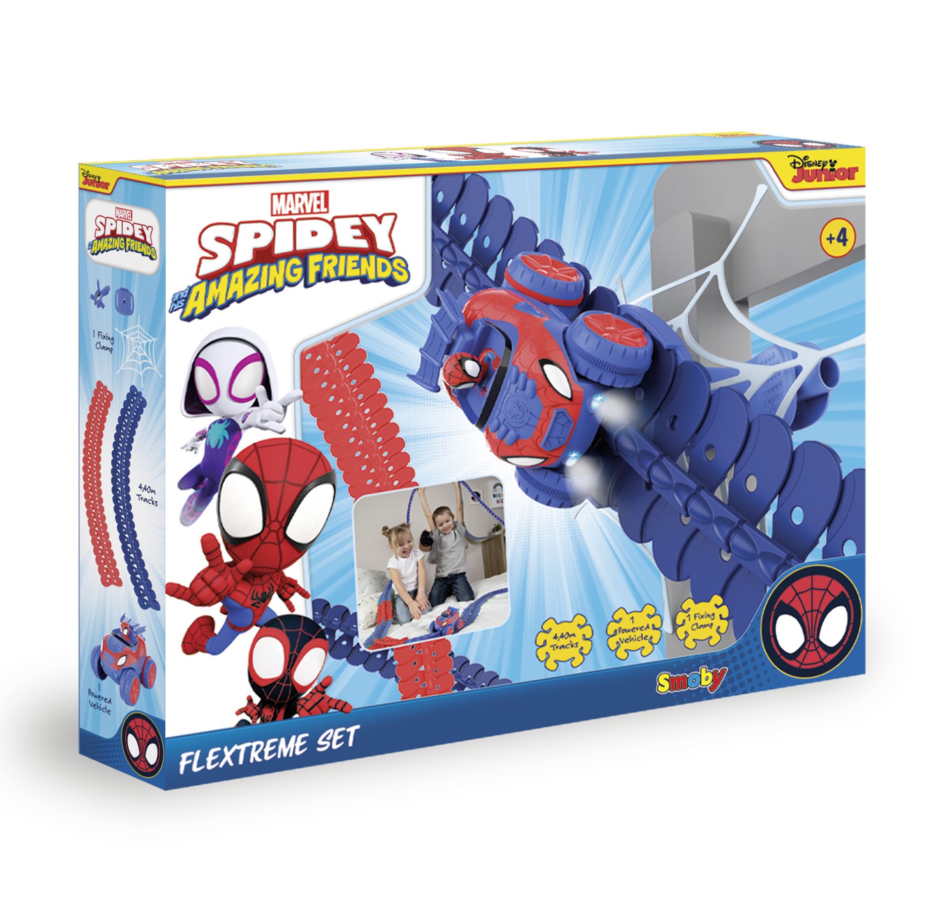 Smoby Disney Marvel Spiderman Flextreme Discovery racebaanset - Lengte: 4,4m afbeelding