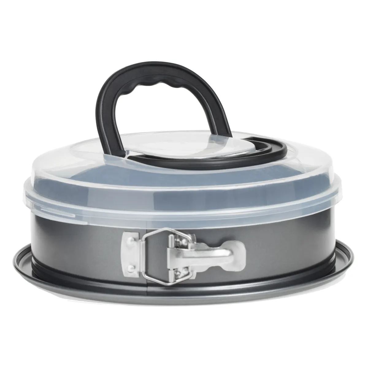 5Five Taarten Bakvorm / Springvorm 26 cm - Metaal - Grijs - Anti-aanbak - Met Deksel afbeelding
