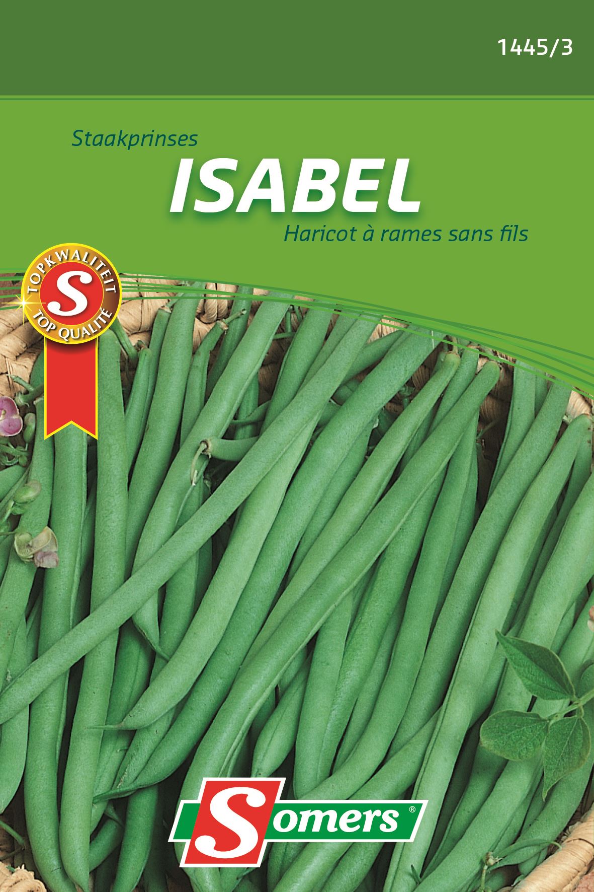 Somers Staakprinses Isabel 110G - Zaadvast stam(sla)bonen afbeelding