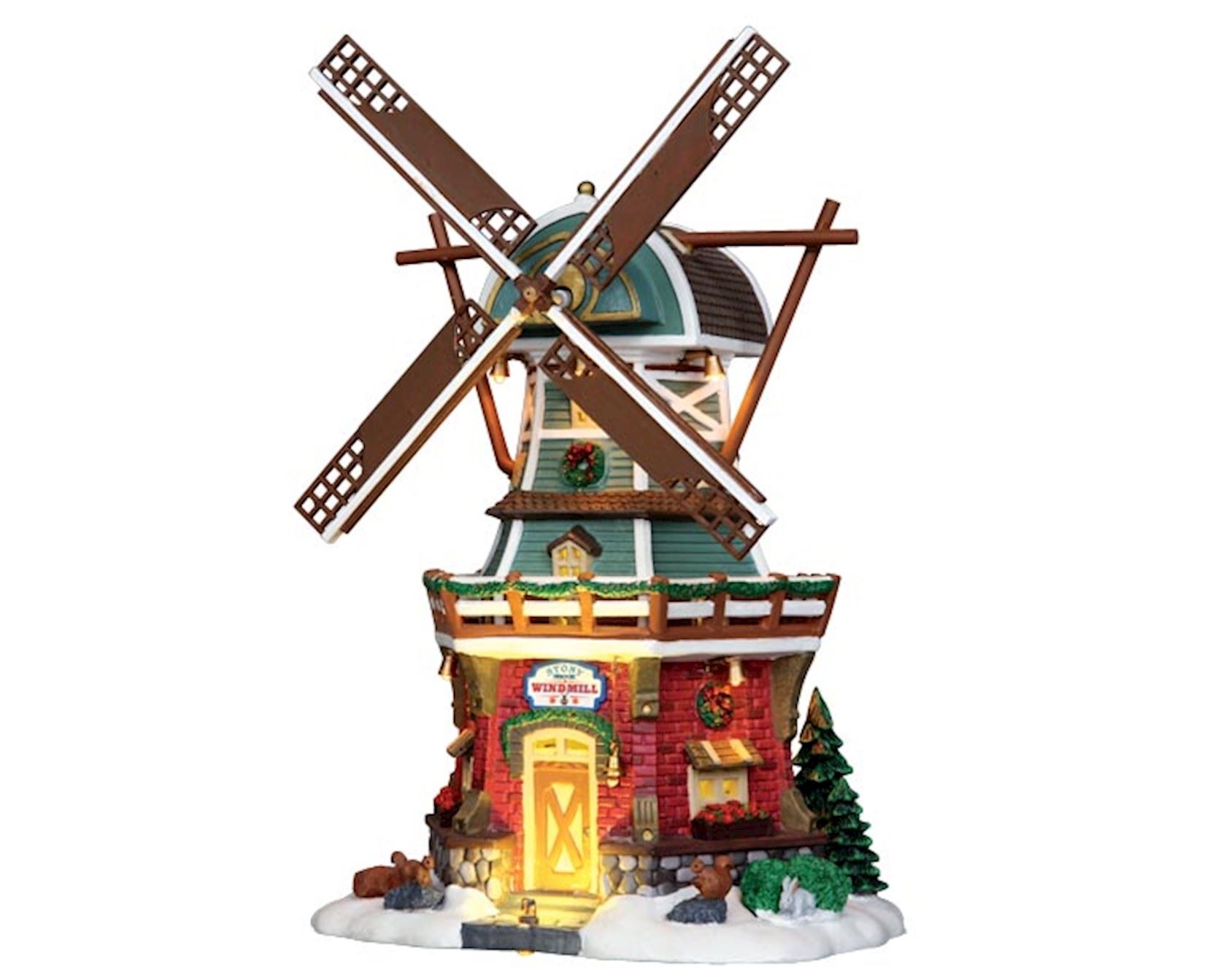 Lemax - 'Stony Brook Windmill' - Verlicht gebouw met animatie - Exclusief adapter