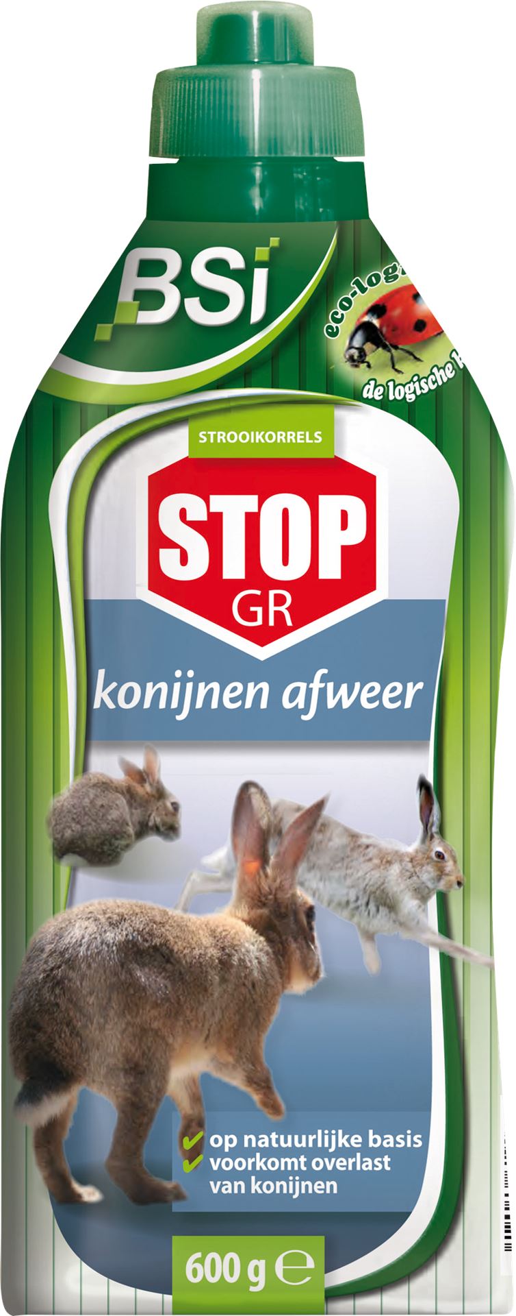 BSI Stop Granulaat Konijnen Afweer - Konijnen verjagen - Afweer van konijnen - 600 g voor 12m² afbeelding