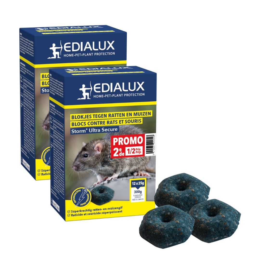 Edialux Storm Ultra Secure lokaas - 600g - ratten- en muizenvergif