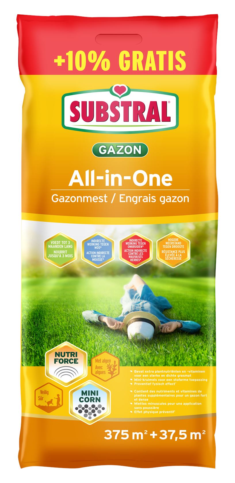 Substral Gazonmeststof 20,5 kg voor 412 m² - All-in-One afbeelding