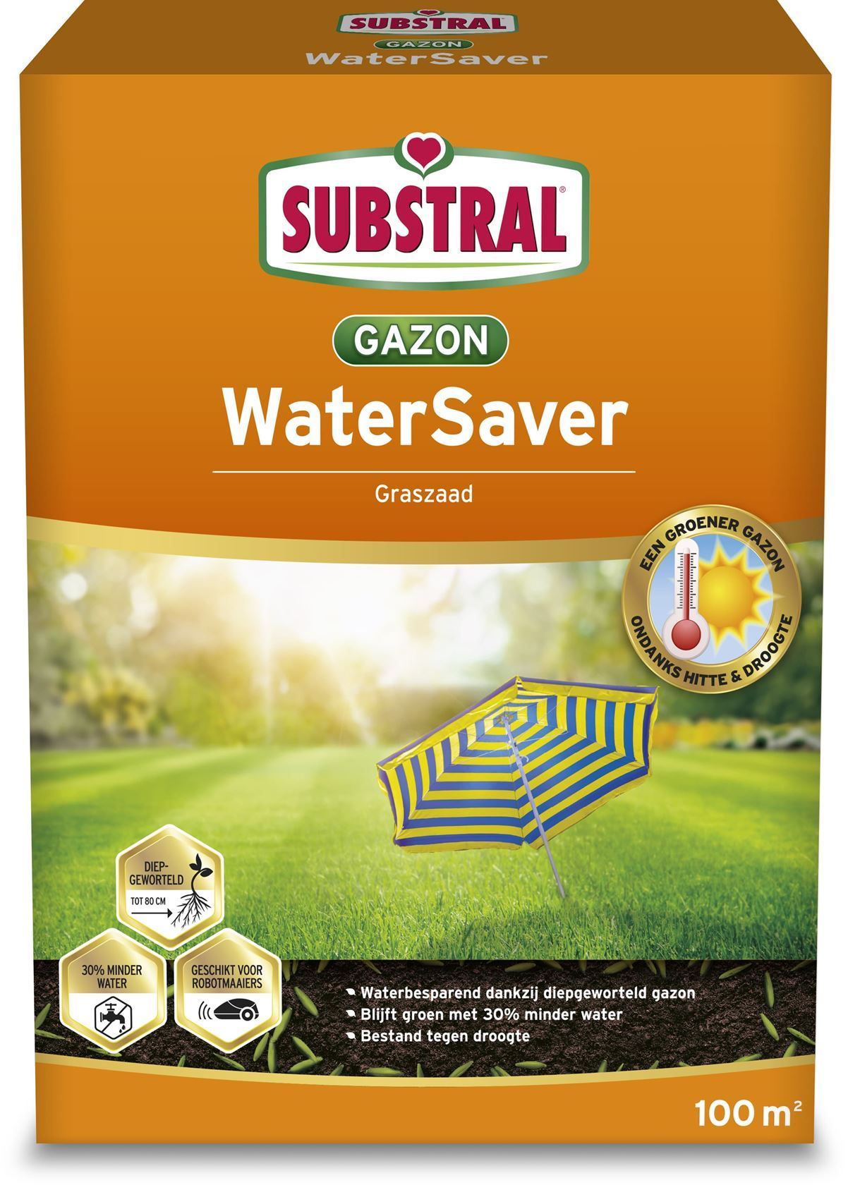Substral graszaad 2,25kg tot 100m² - WaterSaver - waterbesparend afbeelding