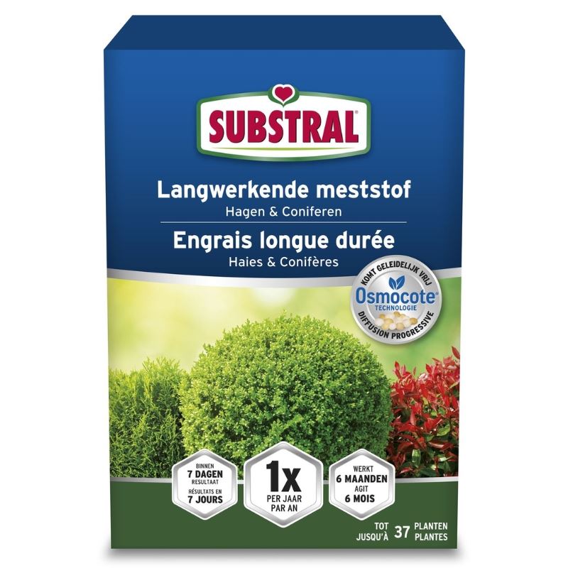 Substral Osmocote meststof voor hagen en coniferen - 750g afbeelding
