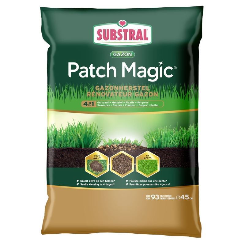 Substral graszaad 7kg - 4-in-1 Patch Magic gazonherstel incl. meststof - herstel kale plekken afbeelding