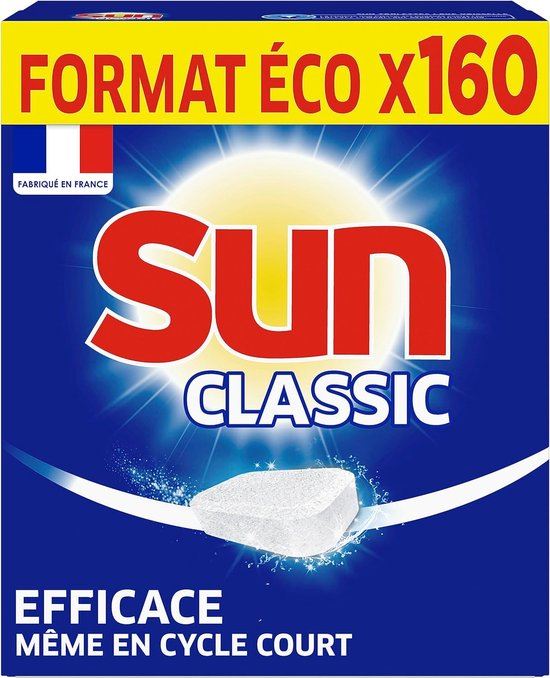 Sun Classic vaatwastabletten - 160 stuks afbeelding