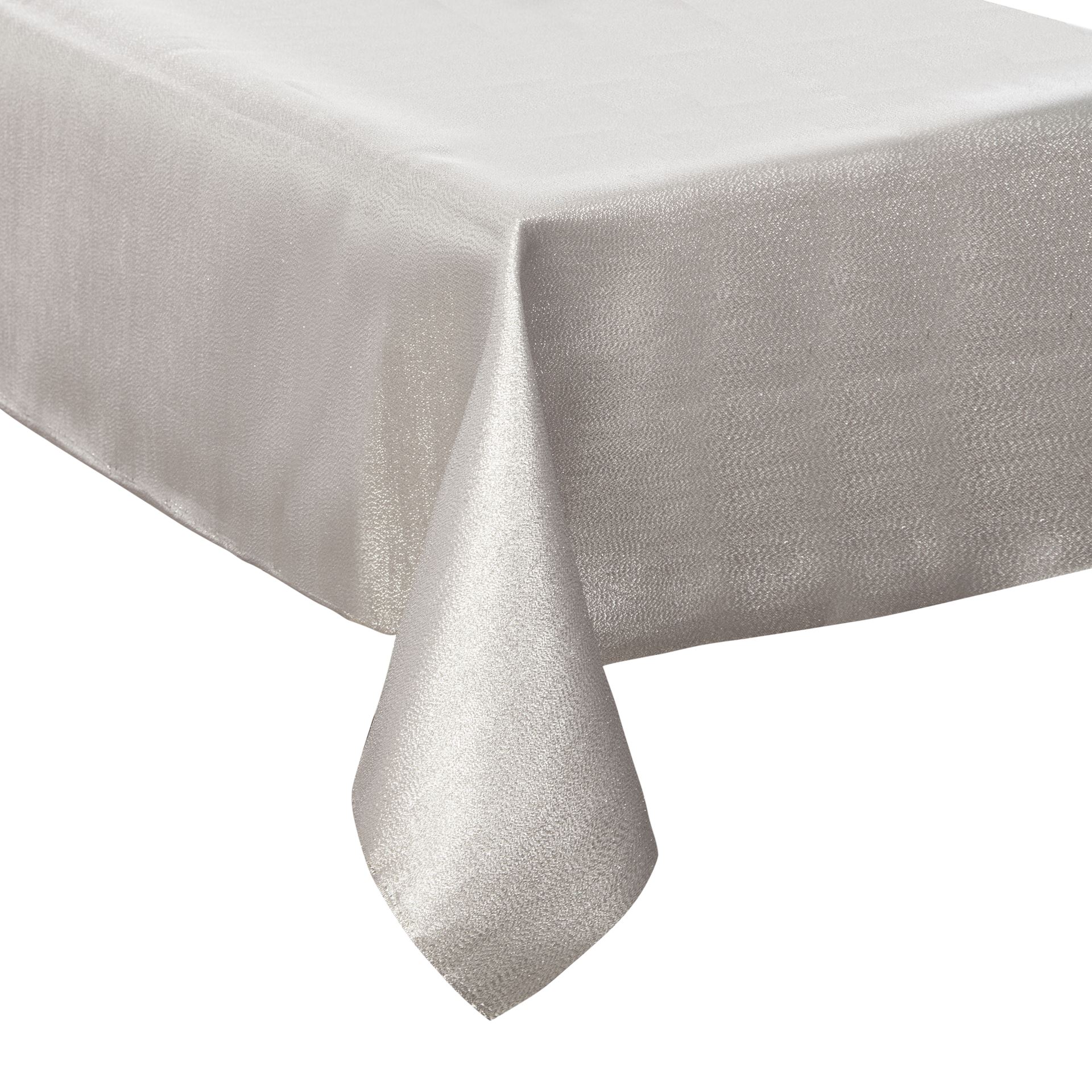 Tafelkleed met pailletten - Wit - 140 x 240 cm afbeelding