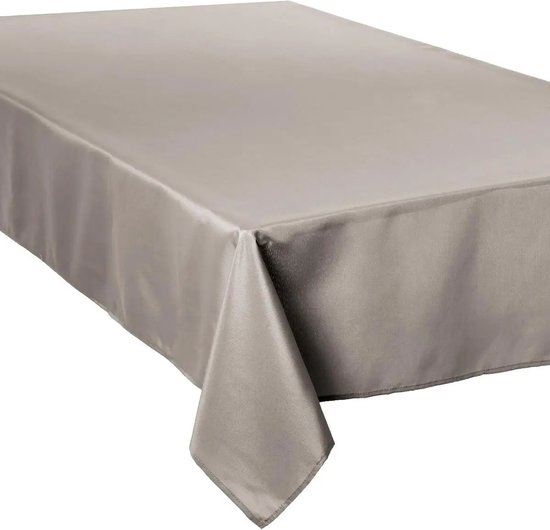 Atmosphera beige Linen Antivlek Tafelkleed 150x300 cm - 140g/m² afbeelding