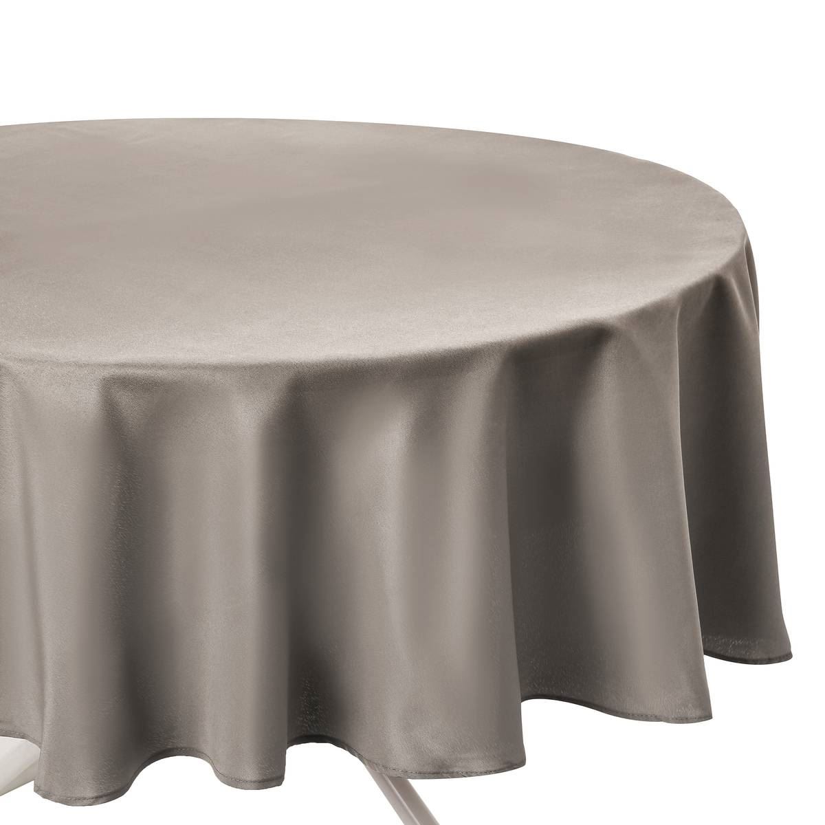 Atmosphera beige Linen Antivlek Tafelkleed D180cm - 145g/m² afbeelding