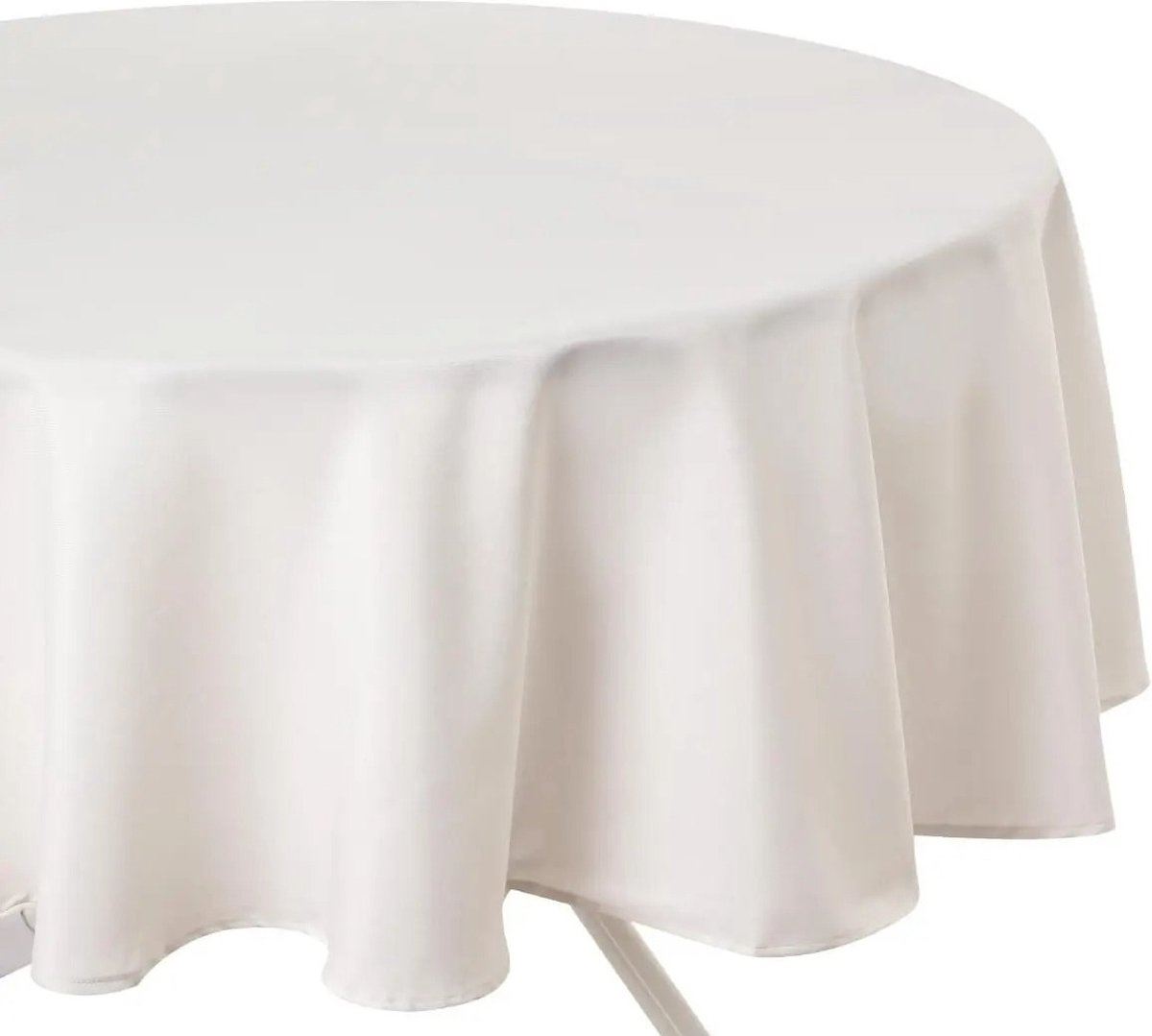 Atmosphera ivoor Antivlek Tafelkleed D180cm - 145g/m² afbeelding