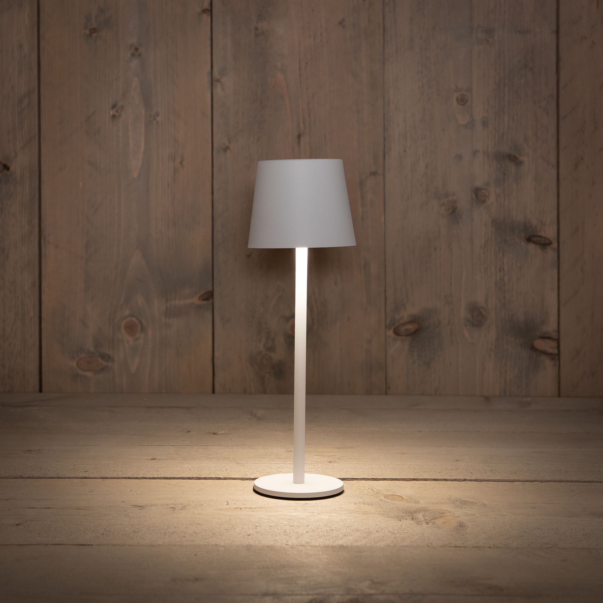 Anna's Collection draadloze tafellamp - Wit - Oplaadbaar met USB - Dimbaar warm wit afbeelding