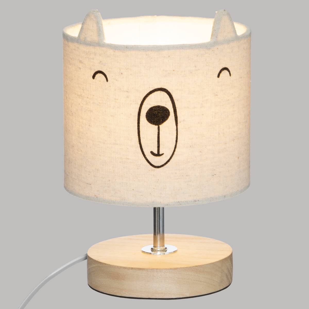 Atmosphera beige Linnen Tafellamp H21cm - E14 LED - Maximaal vermogen: 25W - Kabellengte: 150 cm afbeelding