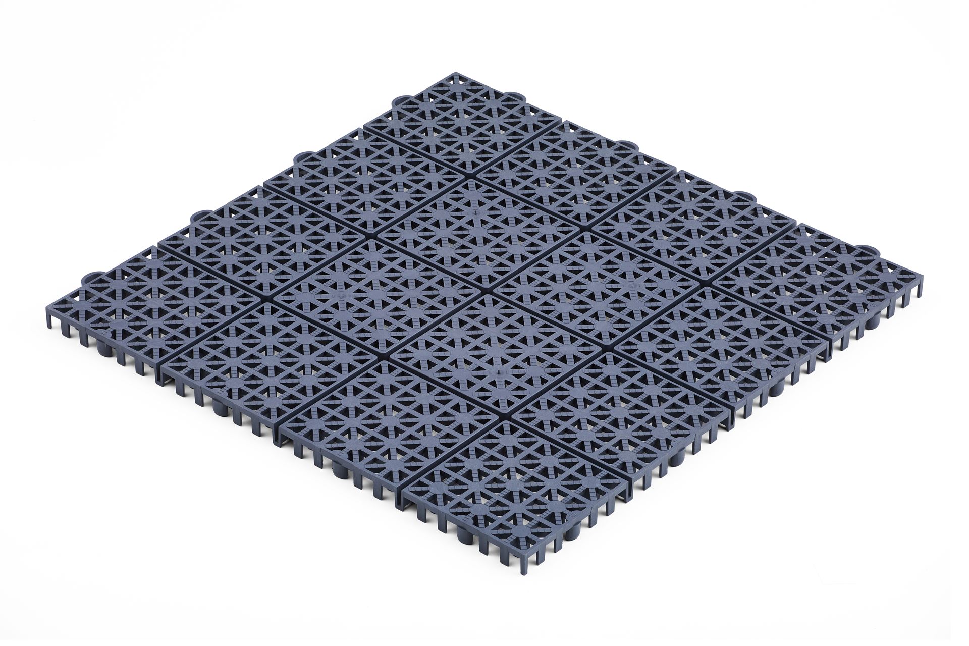 Breinas tuintegel donkergrijs geperforeerd 30x30cm modulair afbeelding
