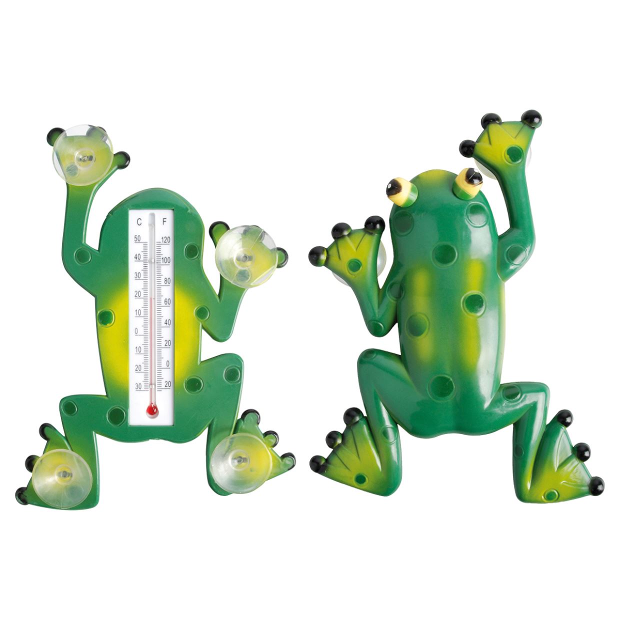 Esschert Design Thermometer kikker met zuignappen afbeelding