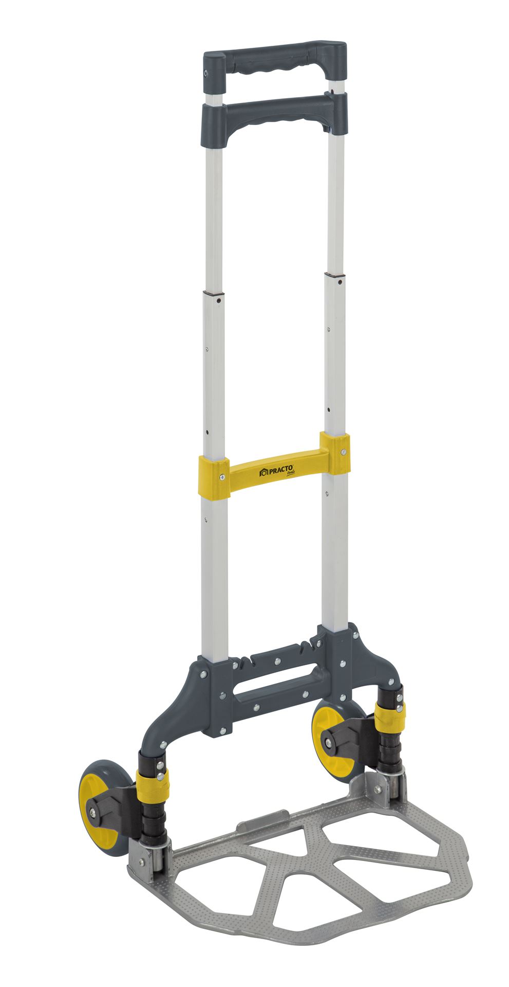 Practo Tools transportkar alu 70kg inklapbaar Aluminium - Transportkarren - 40,5x39x100cm afbeelding
