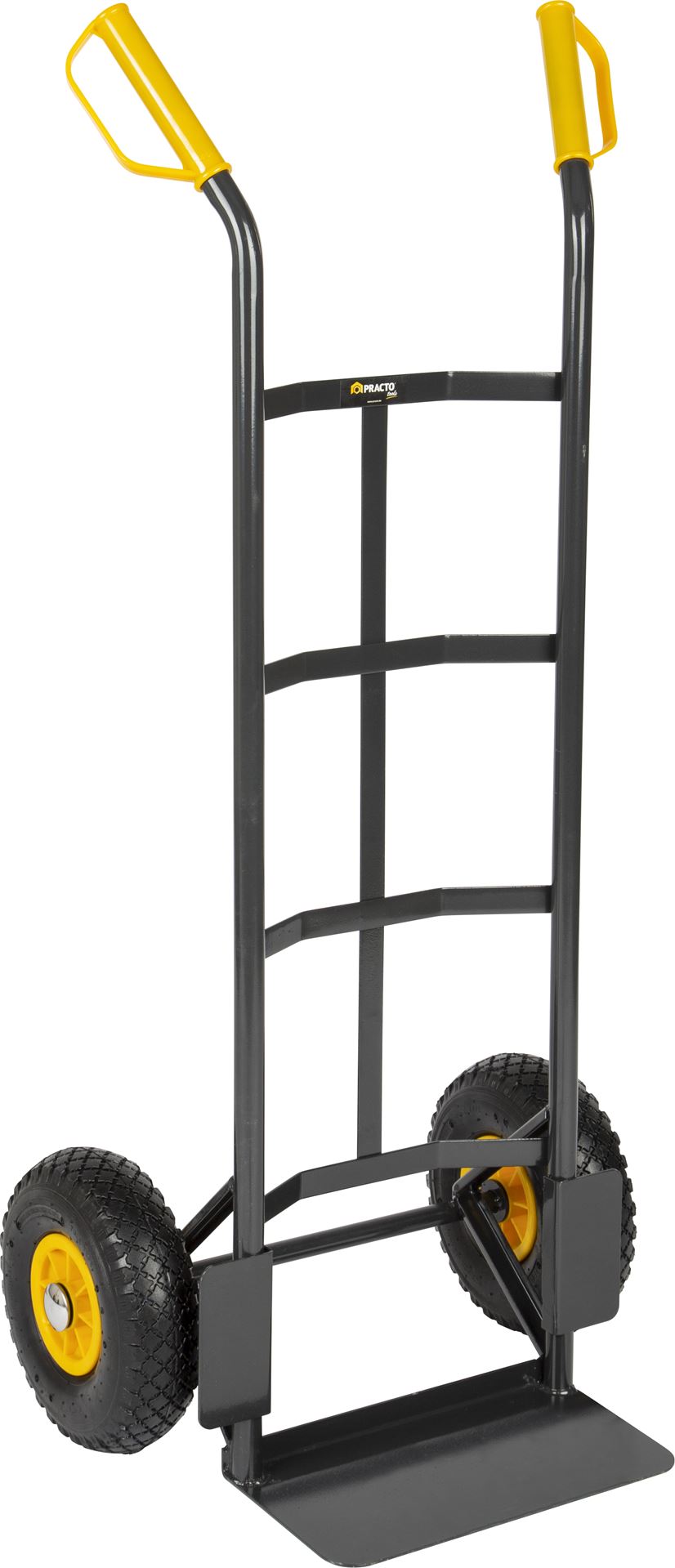 Practo Tools transportkar staal 200kg donkergrijs - Transportkarren - 41x53x118cm afbeelding