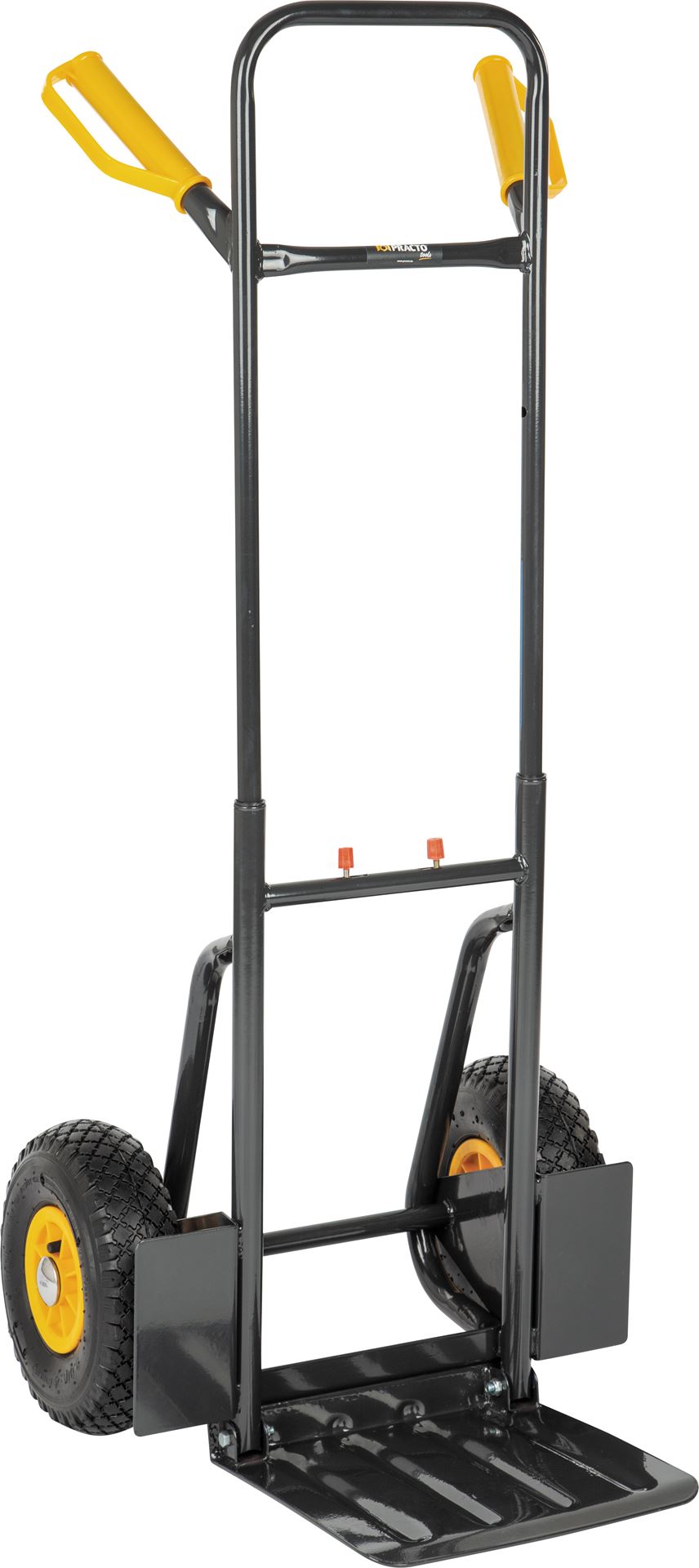 Practo Tools transportkar staal 150kg inklapbaar donkergrijs - Transportkarren - 53x48x115cm afbeelding