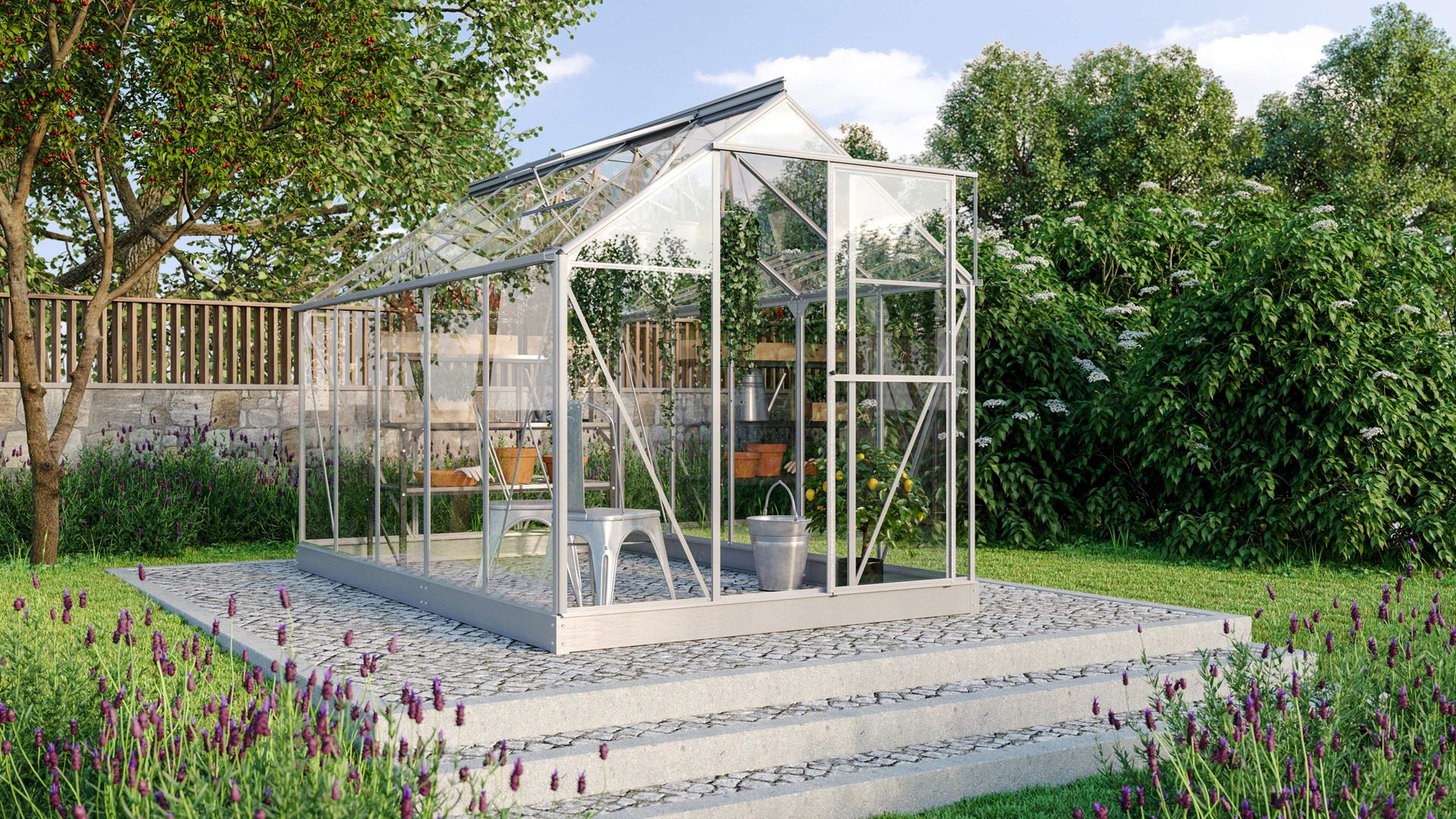 Vitavia Triton serre - 6,2m² - Aluminium afbeelding