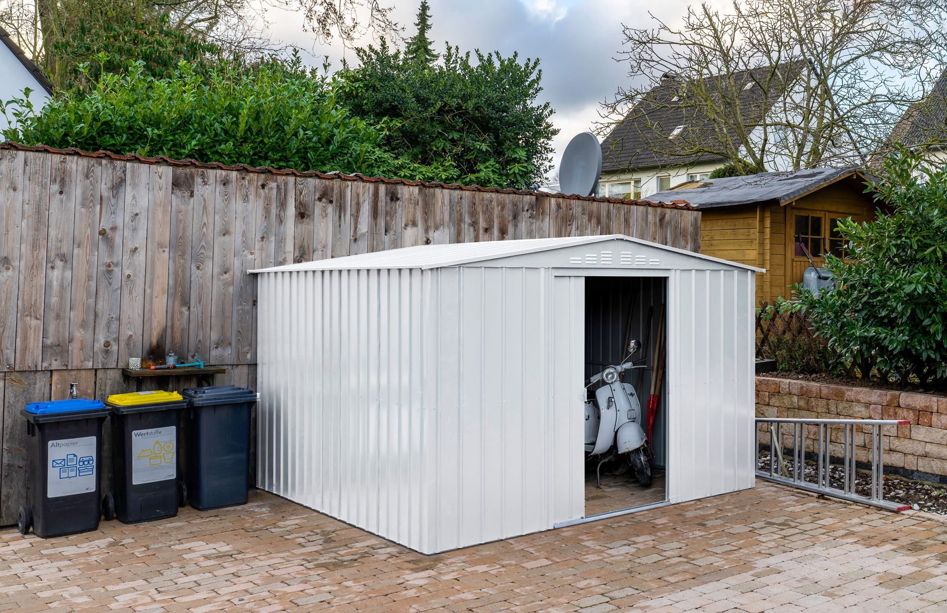 Vitavia Tuinberging Dream 1010 - zilver metallic - Tuinberging metaal - L295 x 299 x H202 cm afbeelding