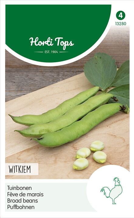 Horti Tops Tuinbonen zaden - Witkiem - 100g afbeelding
